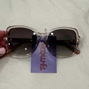 Marc Jacobs Oversized Clear-to-Brown Gradient Square Sunglasses